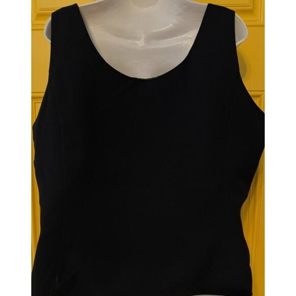 Le Suit Separates Sleeveless Blouse Lined Size 16 Career Woman Office - Picture 3 of 6